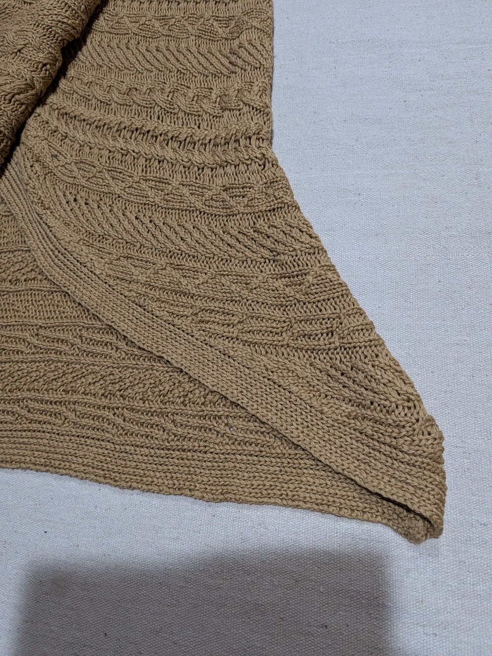 Chico's Textured Camel Brown Knit Cardigan - Picture 3 of 8